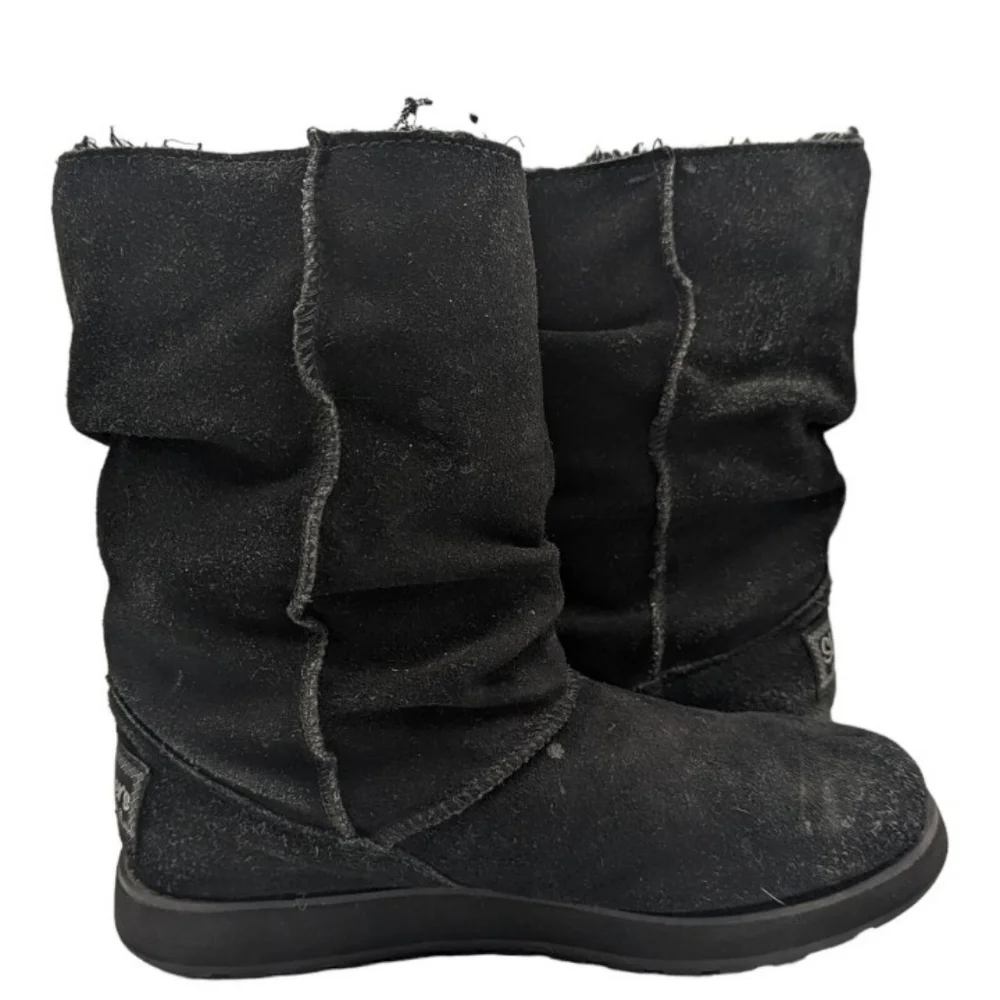 Skechers Women's Black Buttoned Winter Boots